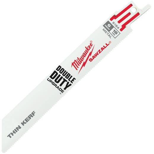 Milwaukee 48-01-7184 6 in. 18 TPI Thin Kerf SAWZALL Blades 100CT