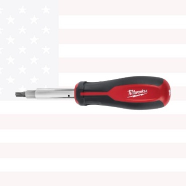 Milwaukee 48-22-2761A 11-in-1 Multi-Tip Screwdriver with Square Drive Bits