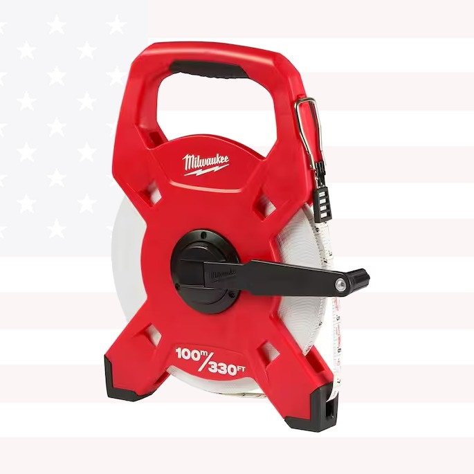 Milwaukee 48-22-5310 100m/330ft Fiberglass Open Reel Long Tape Measure