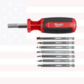 Milwaukee 48-22-2132 9-in-1 Square Drive Multi-bit Driver