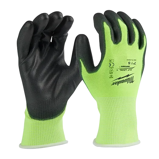 Milwaukee 48-73-8911 High Visibility Cut Level 1 Dipped-M