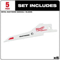 Milwaukee 48-00-1630 5PC SAWZALL Ductwork Blade