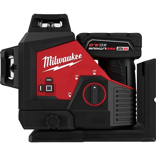 Milwaukee 3632-21 M12™ Green 360° 3-Plane Laser Kit
