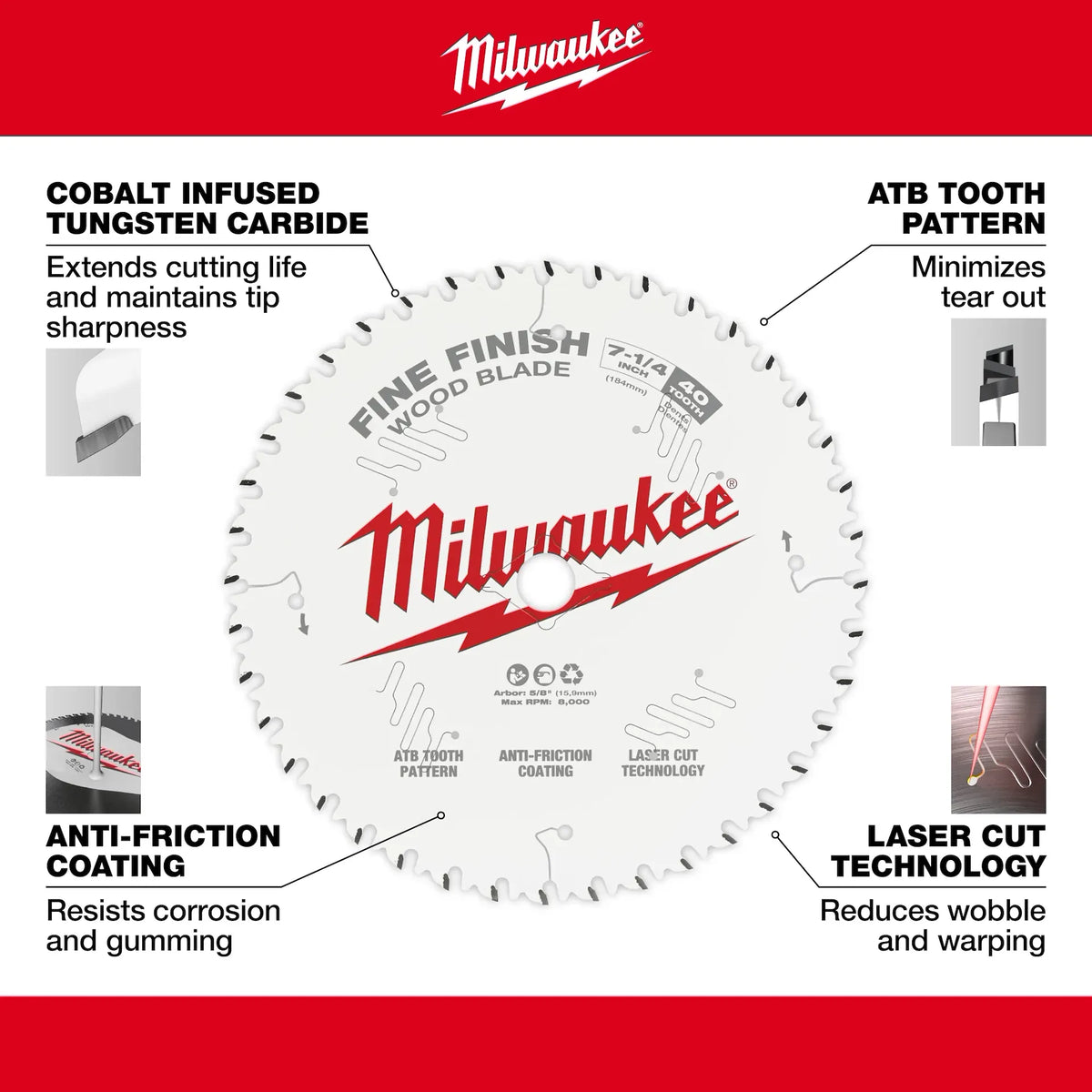 Milwaukee 48-40-1032 10 in. x 80-Tooth Circular Saw Blade