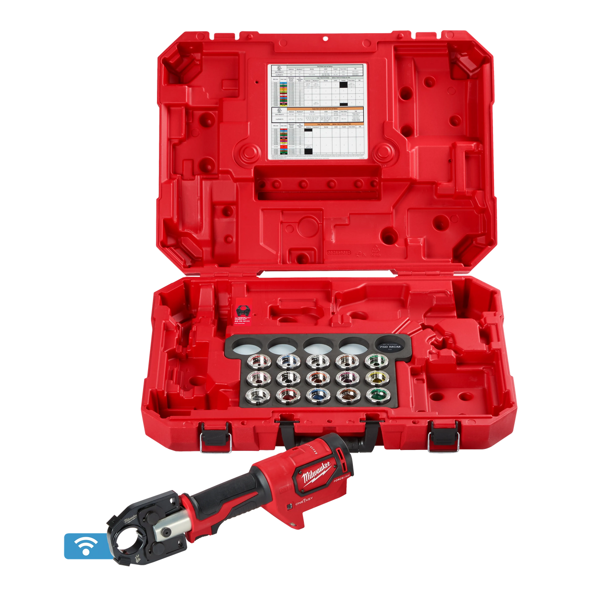 Milwaukee 2679-600CU M18™ FORCE LOGIC™ 600 MCM Crimper with #8 - 600 MCM Cu Dies