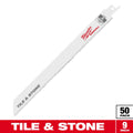 Milwaukee 48-01-6430 9" Carbide Grit SAWZALL® Blade (50 PK)
