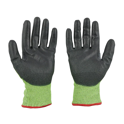 Milwaukee 48-73-8954B 12PC High Vis Cut Level 5 Poly Dipped Gloves - XXL