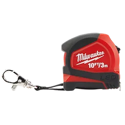 Milwaukee 48-22-6601 10 ft. Keychain Tape Measure with LED Light