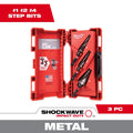 Milwaukee 48-89-9257 SHOCKWAVE Impact Duty Titanium Step Bit Kit 3PC