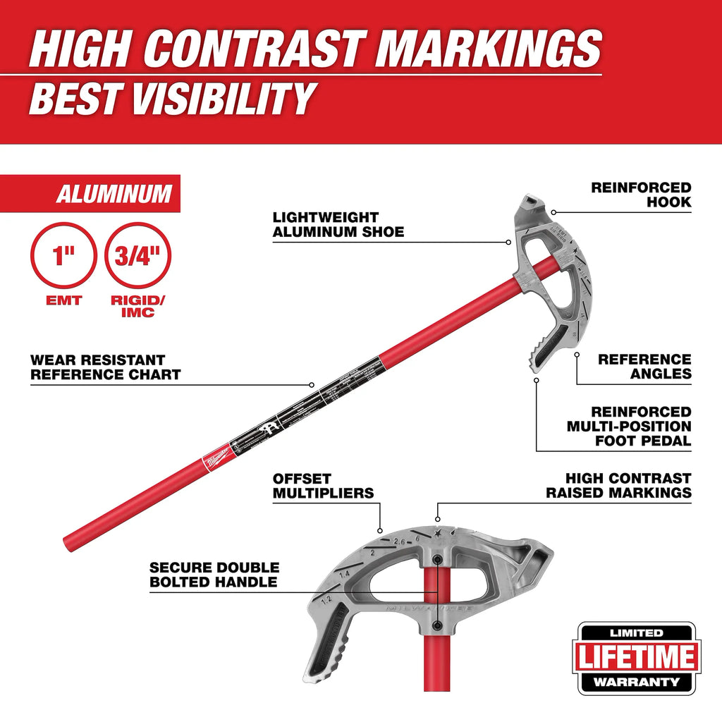 Milwaukee 48-22-4072 1 in. EMT Aluminum Conduit Bender