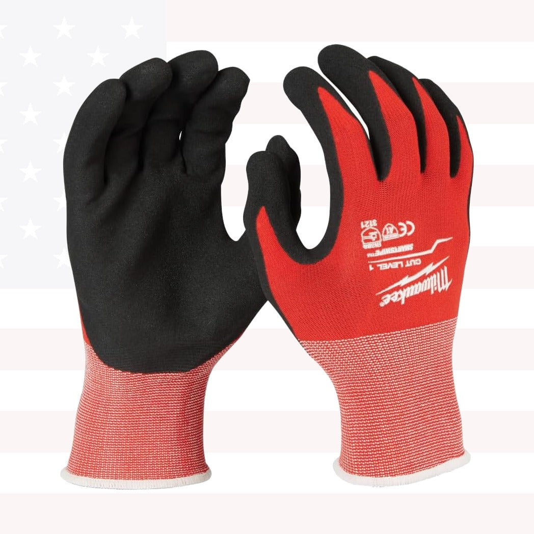 Milwaukee 48-22-8903P Cut 1 Dipped Gloves – XL (6 Pack)