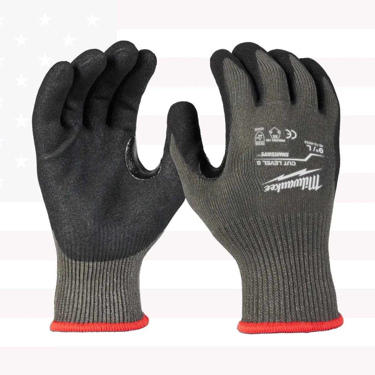 Milwaukee 48-73-8652E Cut Level 5 Nitrile Dipped Gloves - L (48-73-8652E)