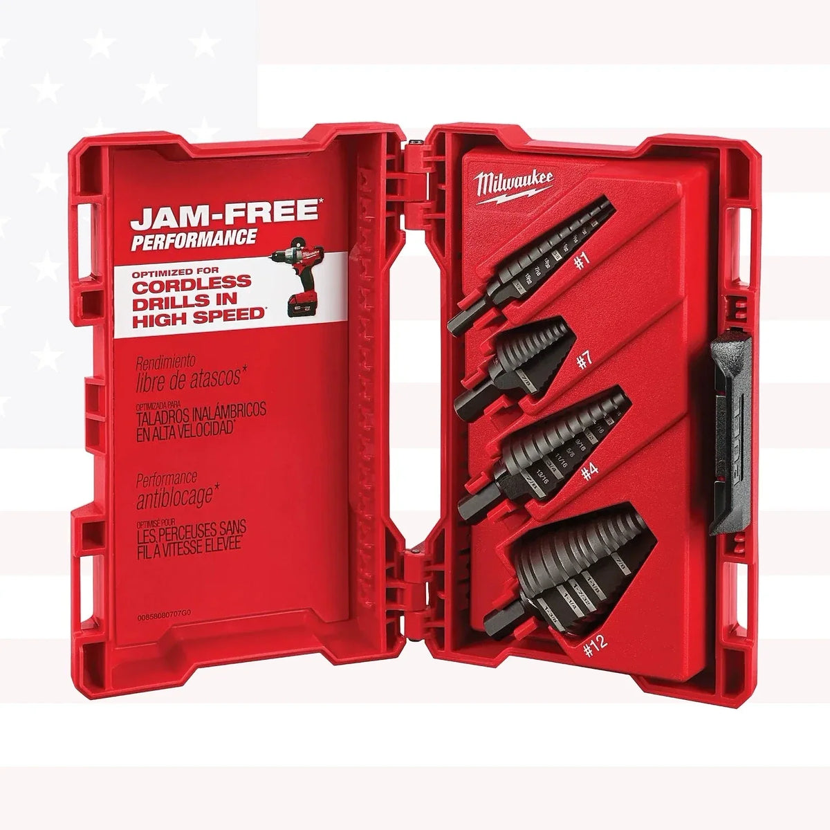 Milwaukee 48-89-9223 Black Oxide Step Drill Bit Set (4-Piece)