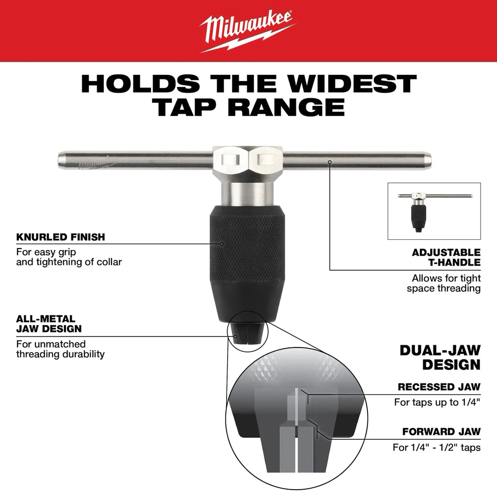 Milwaukee 49-57-5001 Tap Collet with T-Handle Set