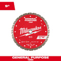 Milwaukee 49-93-9109 9" DIAMOND MAX™ Turbo, General Purpose Diamond Blade
