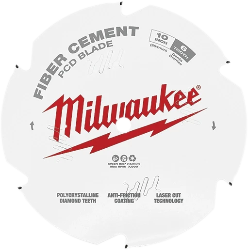 Milwaukee 48-40-7010 10 in. PCD/Fiber Cement Circular Saw Blade