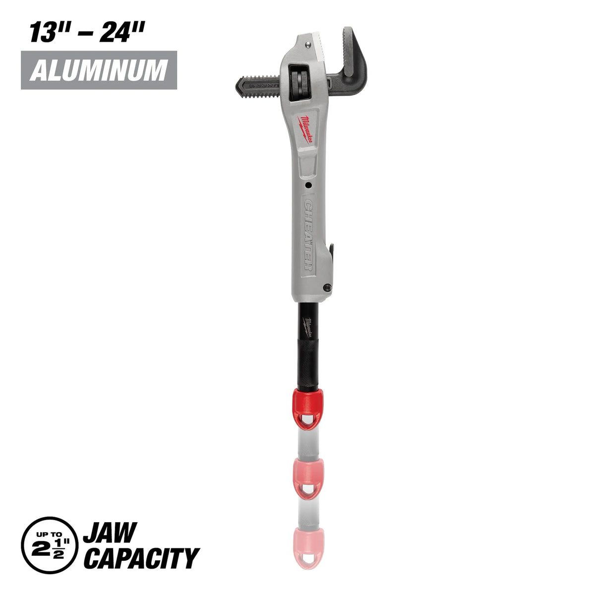 Milwaukee 48-22-7322 CHEATER Aluminum Adaptable Offset Pipe Wrench