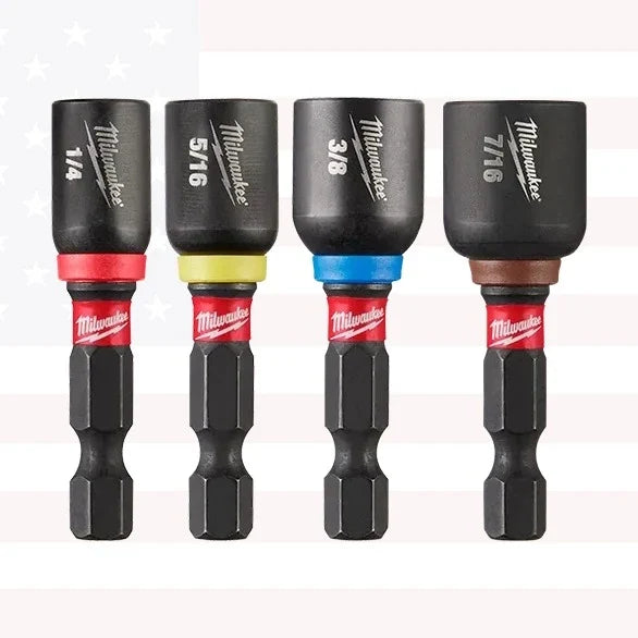 Milwaukee 49-66-4562 4PC SHOCKWAVE Impact Duty 1-7/8" Magnetic Nut Driver Set