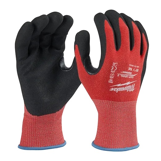 Milwaukee 48-22-8926B 12 Pack Cut Level 2 Nitrile Dipped Gloves - M