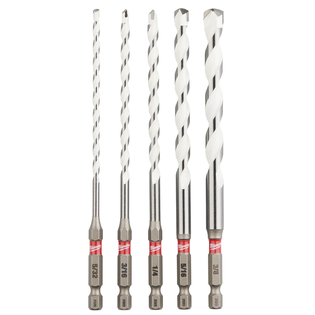Milwaukee 48-20-8898 5PC Impact Carbide Multi-Material Drill Bit Set (Open Box)