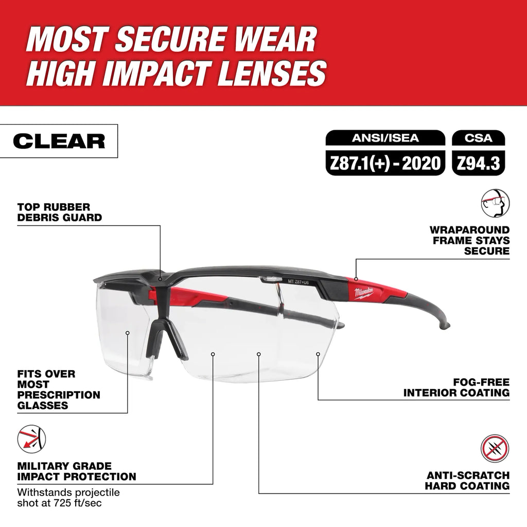 Milwaukee 48-73-2070 Clear Safety Over Glasses