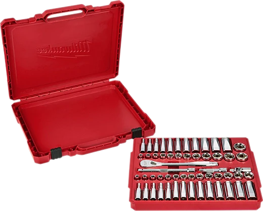 Milwaukee 48-22-9008 3/8" Drive 56pc Ratchet & Socket Set - SAE & Metric