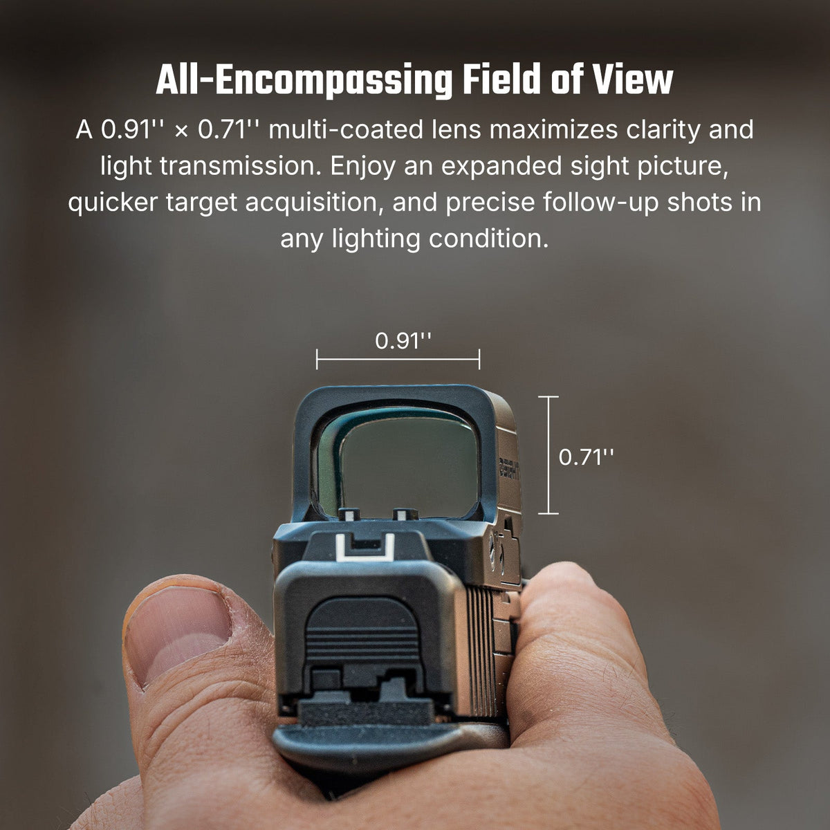 OSIGHT XE AMRS Enclosed Red Dot Sight w/ RMR & Side-Loading Battery