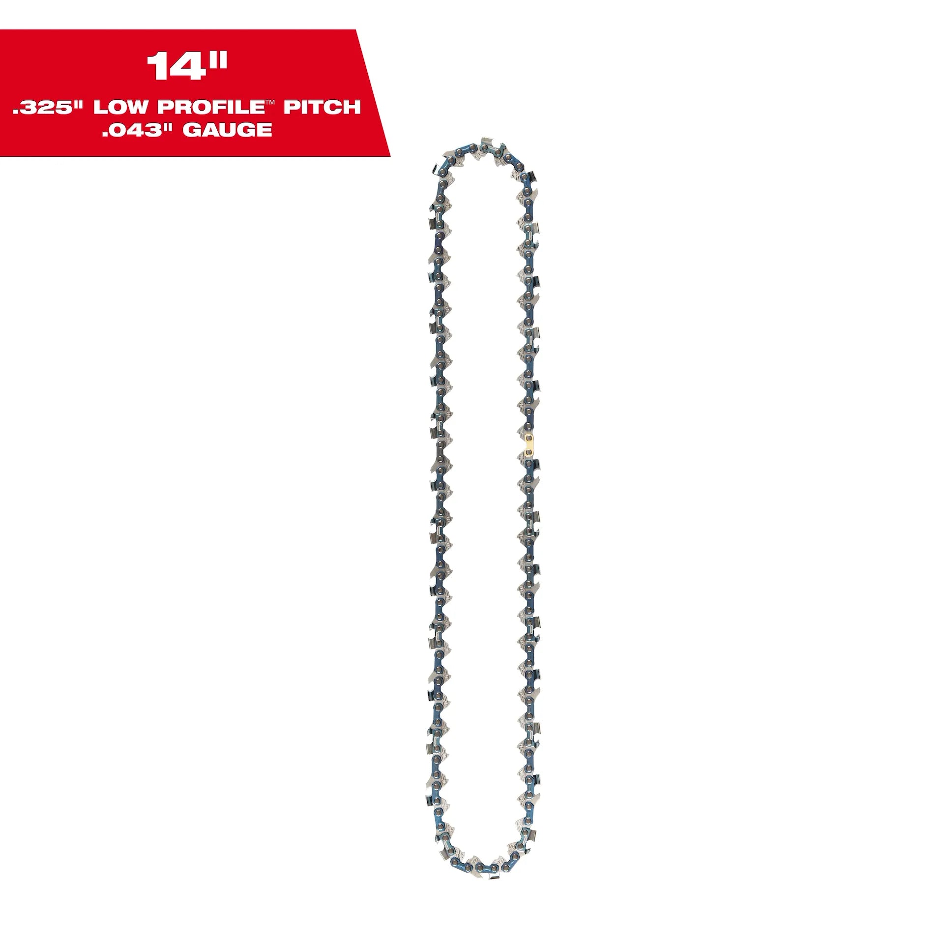Milwaukee 49-16-2744 14" .325" LOW PROFILE™ Pitch, .043" Gauge Saw Chain