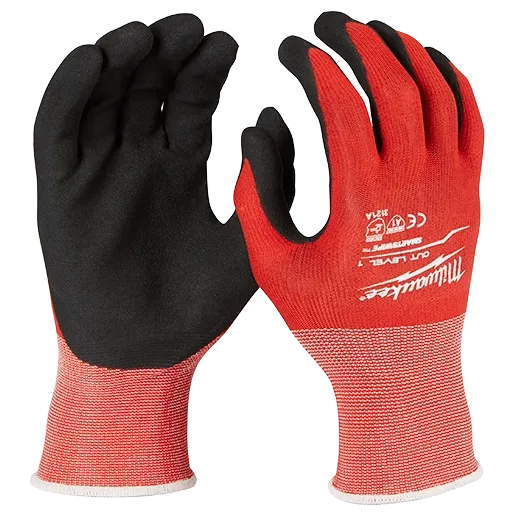 Milwaukee Cut Level 1 Nitrile Dipped Gloves (6 PACK)