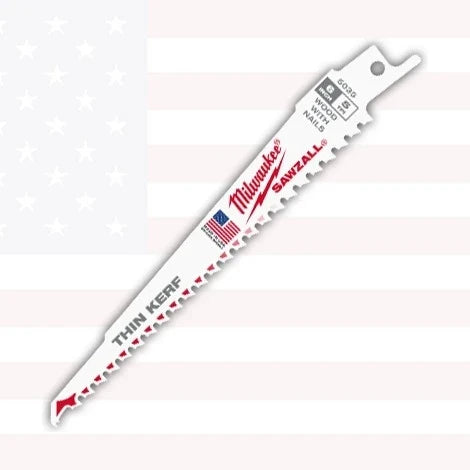 Milwaukee 48-01-7035 6" 5 TPI Wood Cutting Sawzall Blade 100CT