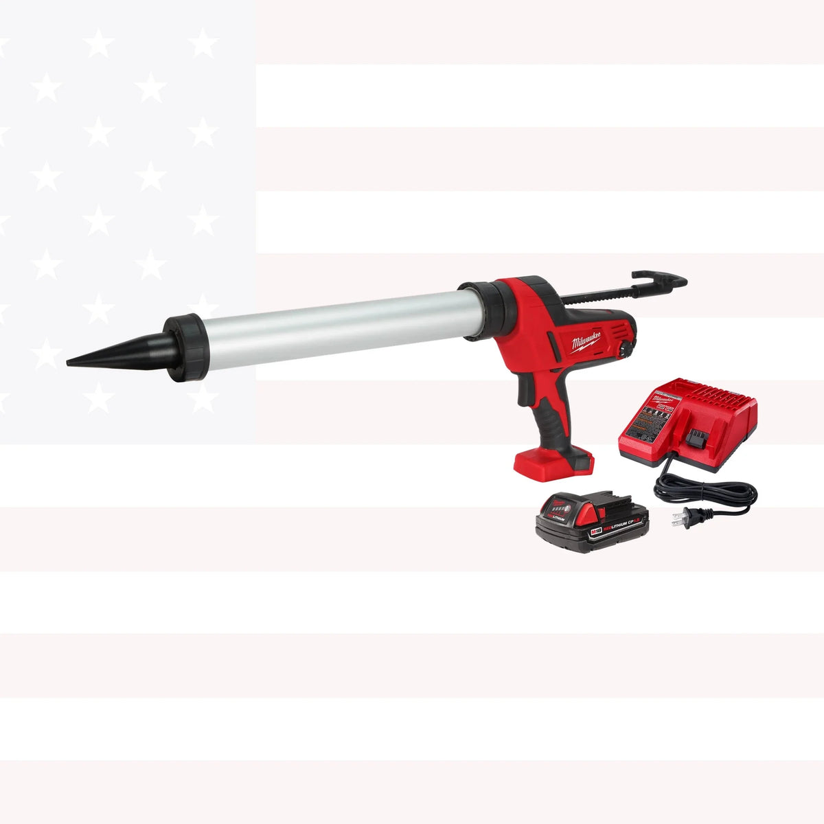 Milwaukee 2642-21CT M18 Cordless 20-oz Aluminum Barrel Caulk and Adhesive Gun Kit