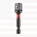 Milwaukee 48-32-5031 Impact Duty 1/4" x 3/8" Alloy Steel Square Socket Adapter