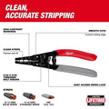 Milwaukee 48-22-3081 12/2 & 14/2 NM Dipped Grip Wire Stripper & Cutter