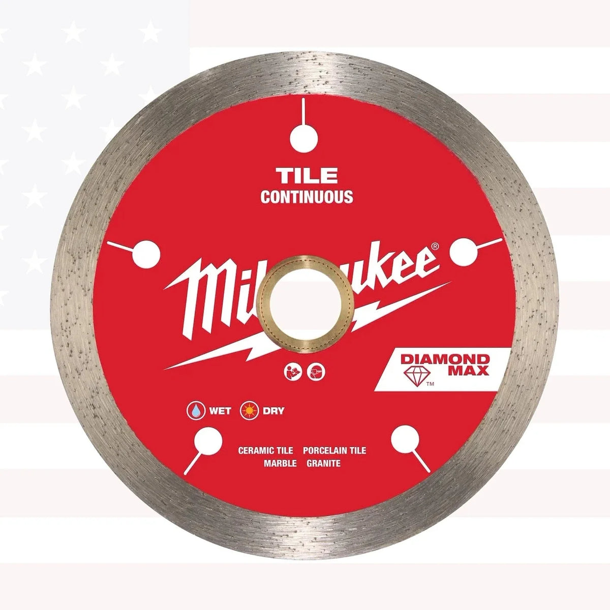 Milwaukee 49-93-9202 4" DIAMOND MAX Continuous, Tile Diamond Blade