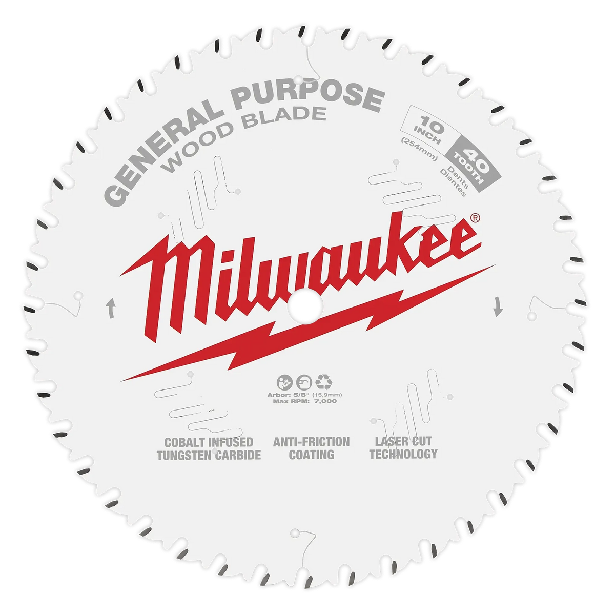 Milwaukee 48-40-1222 12" 60-Tooth Combination Circular Saw Blade