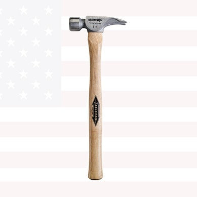 Stiletto TI14MS Titanium Milled Face Hammer w/ 18" Straight Hickory Handle