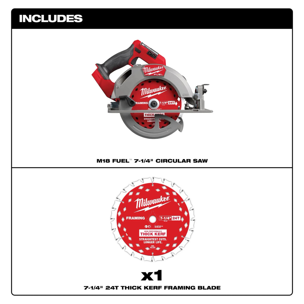 Milwaukee 2834-20 M18 FUEL™ 7-1/4” Circular Saw