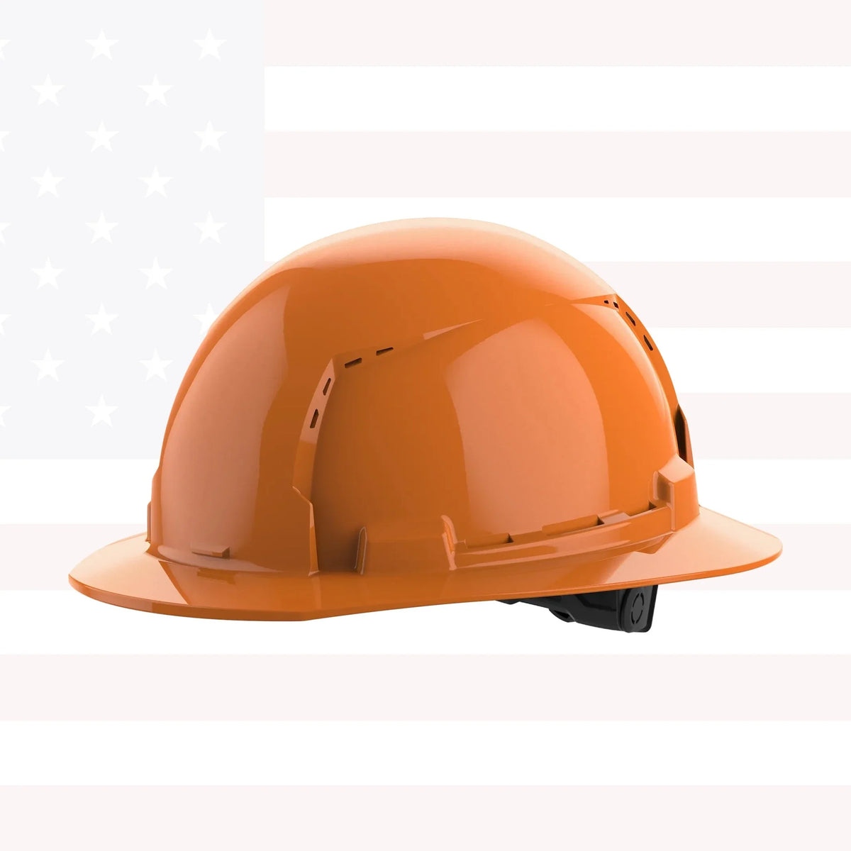 Milwaukee 48-73-1233 BOLT Orange Full Brim Vented Hard Hat w/6pt Ratcheting Suspension (USA) - Type 1, Class C