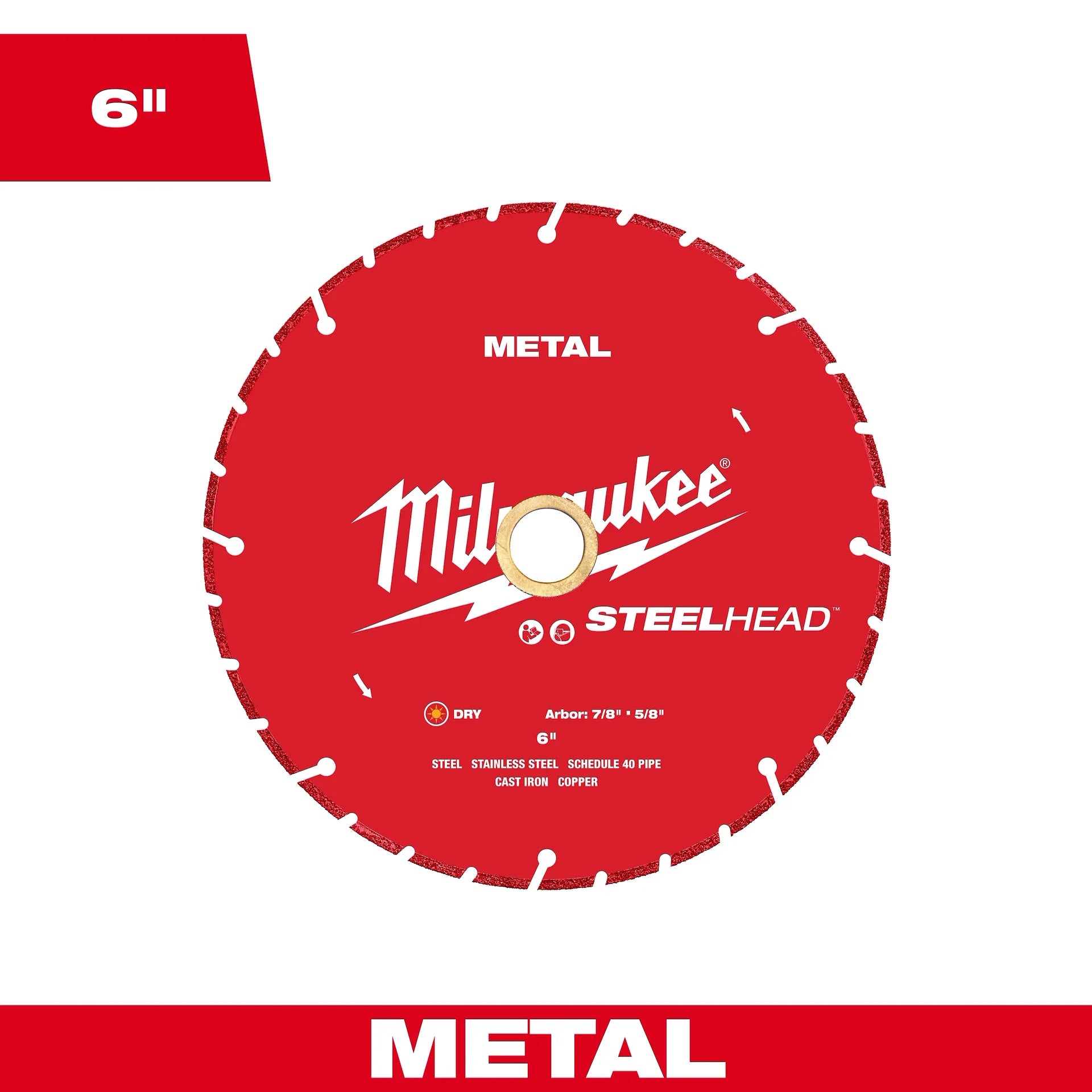 Milwaukee 49-93-7815 6” STEELHEAD™ Metal Cutting Diamond Blade