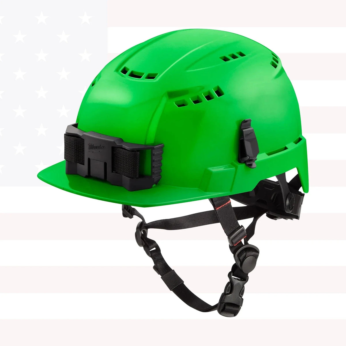 Milwaukee 48-73-1326 BOLT Green Front Brim Vented Safety Helmet (USA) - Type 2, Class C