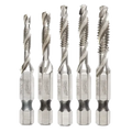 Milwaukee 48-89-4874 5PC SHOCKWAVE Impact Duty Drill and Tap Bit Set