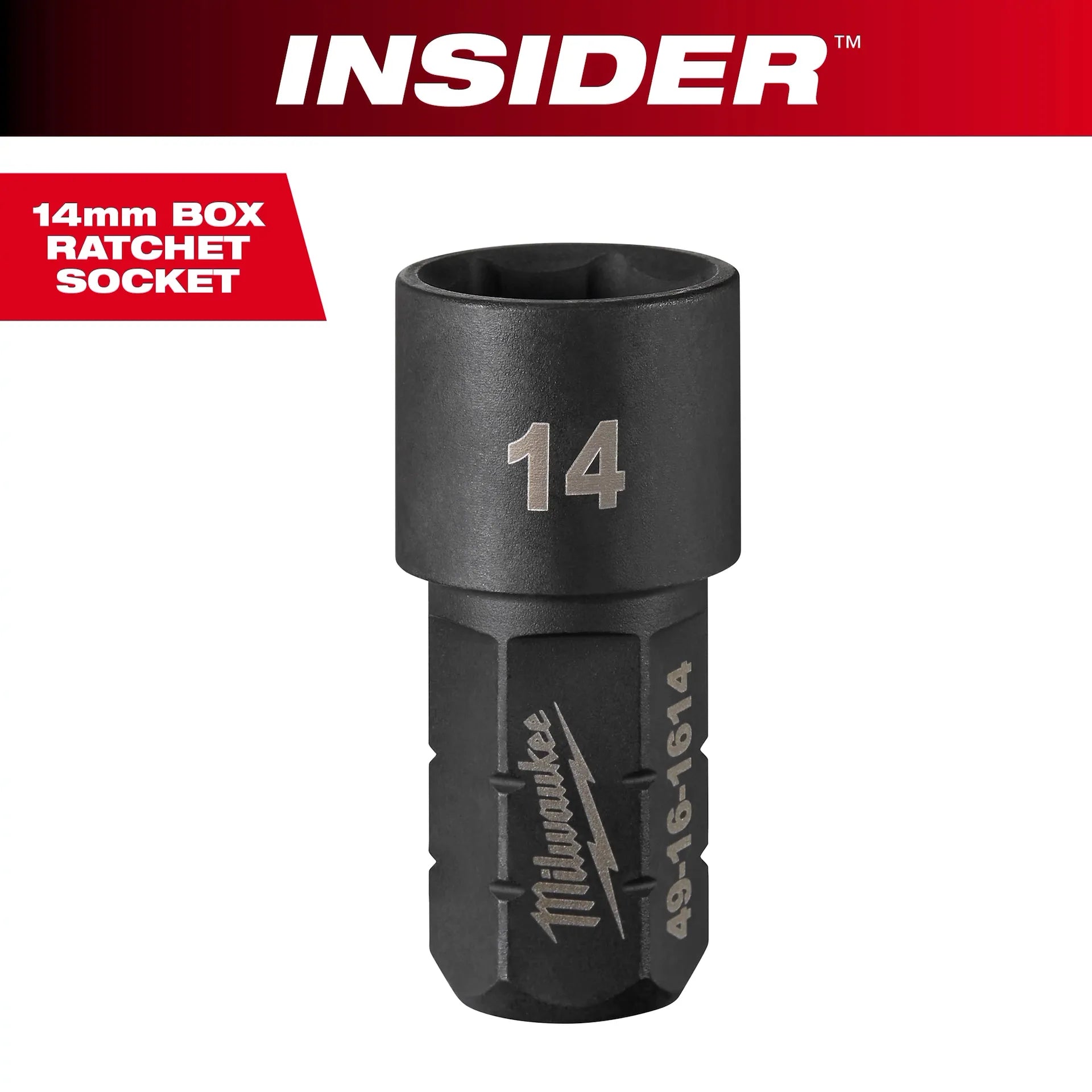 Milwaukee 49-16-1614 6 point M14 Box Ratchet Socket - High Carbon Steel