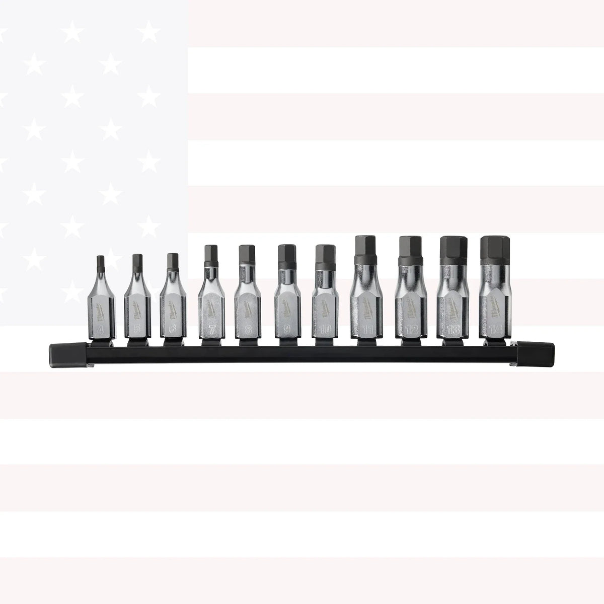 Milwaukee 48-22-9543 11PC 3/8" Drive Hex Bit Socket Set - Metric