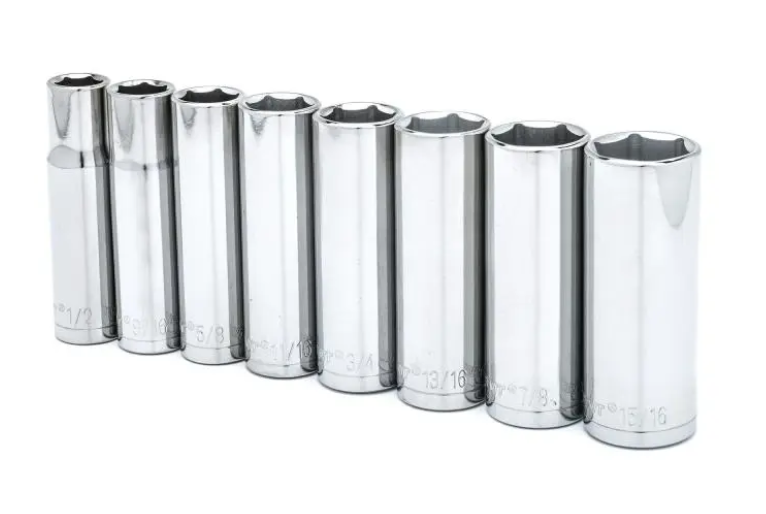 Crescent CSAS2N 8-piece 1/2-inch drive 6-point deep SAE socket set