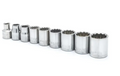 Crescent CSAS4N 9-Piece 3/8" Drive 12-Point SAE Standard Socket Set