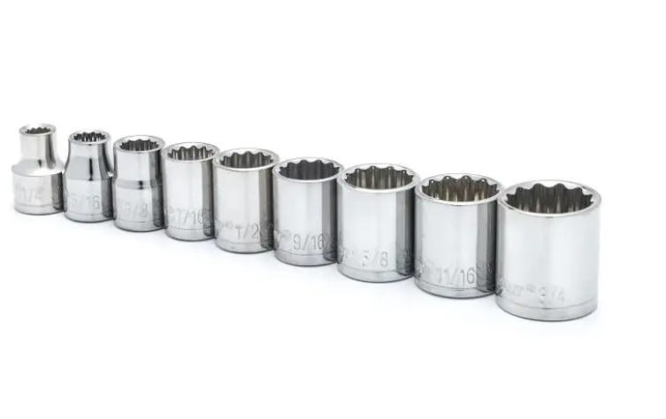 Crescent CSAS4N 9-Piece 3/8" Drive 12-Point SAE Standard Socket Set