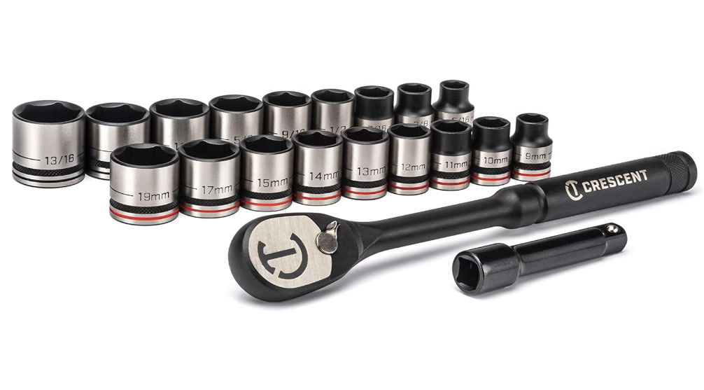 Crescent CSWS38B X10 20-Piece 3/8" Drive Mechanics Tool Set