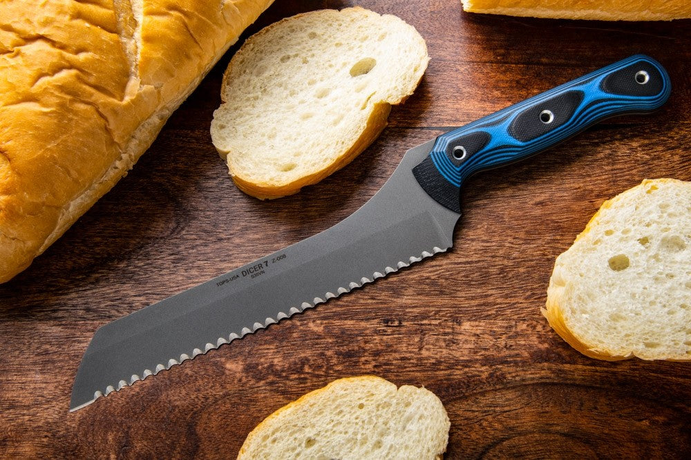 TOPS Knives DCR7-01 Dicer 7 Bread Knife