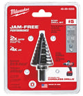 Milwaukee 48-89-9205 1/4 in. - 1-3/8 in. #5 Black Oxide Step Drill Bit