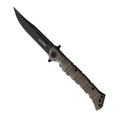 Cold Steel Medium Luzon Folding Pocket Knife Dark Earth Brown GFN (4" Black)